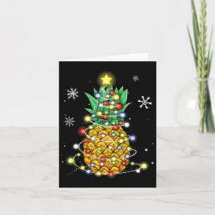 Ananas Weihnachts Weihnachtslichter Karte
