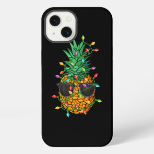 Ananas-Weihnachtsbaum-Lichter-Sonnenbrille-Lustig- iPhone Hülle