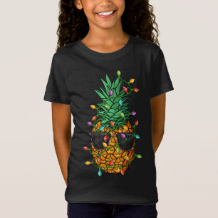 Ananas Weihnachtsbaum Lights Sonnenbrille Funny X T-Shirt