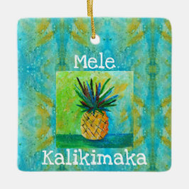 Ananas Weihnachtsdekoration Keramikornament