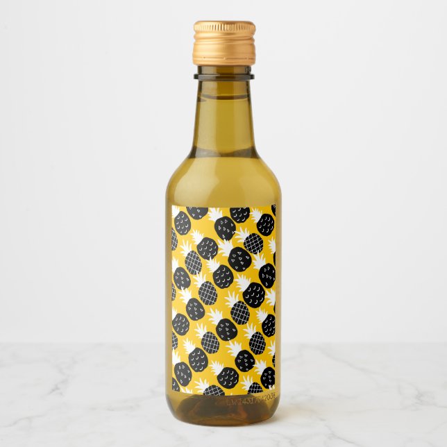 Ananas Weinetikett (Vorderseite)