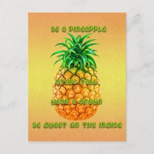 Ananas-Weisheit Postkarte