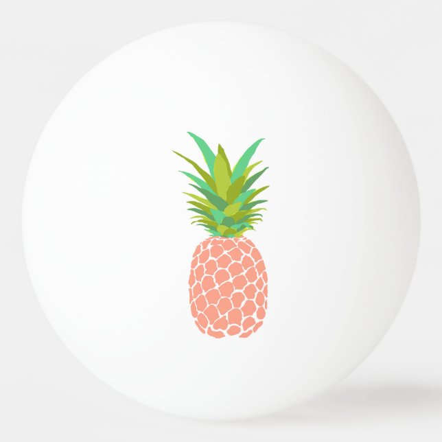Ananas +Weiß Tischtennisball (Vorderseite)