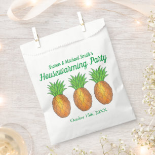 Ananas Welcome Open House Housewarming Party Geschenktütchen