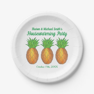 Ananas Welcome Open House Housewarming Party Pappteller