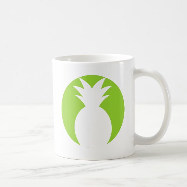 Ananas-willkommene Grafik Kaffeetasse (Rechts)