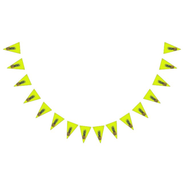 Ananas Wimpelkette (Alle)