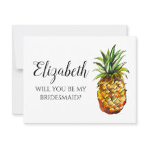 Ananas wird meine Bridesmaid-Vorschlagskarte sein
