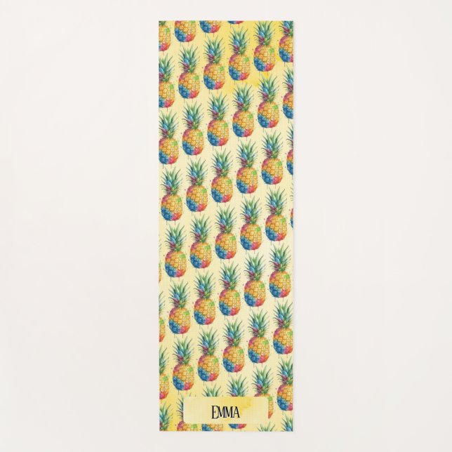 Ananas Yogamatte (Vorderseite)