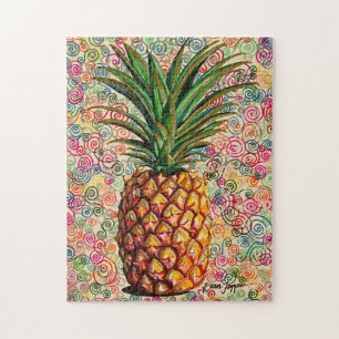 Ananas-Zeichnungs-Puzzle