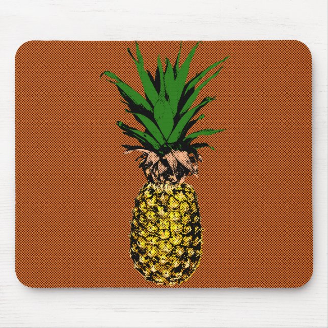 Ananas-Zeitungspapier Mousepad (Vorne)