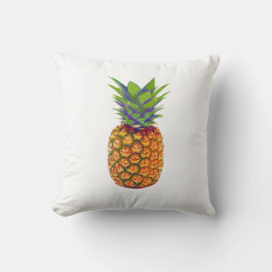Ananasfrucht auf Weiß Kissen