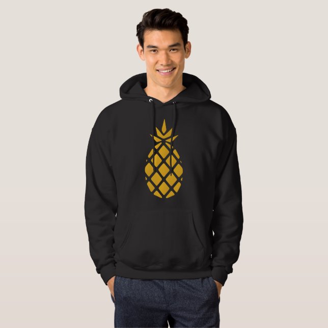 Ananaskreuz für Männer Hoodie (Vorne ganz)