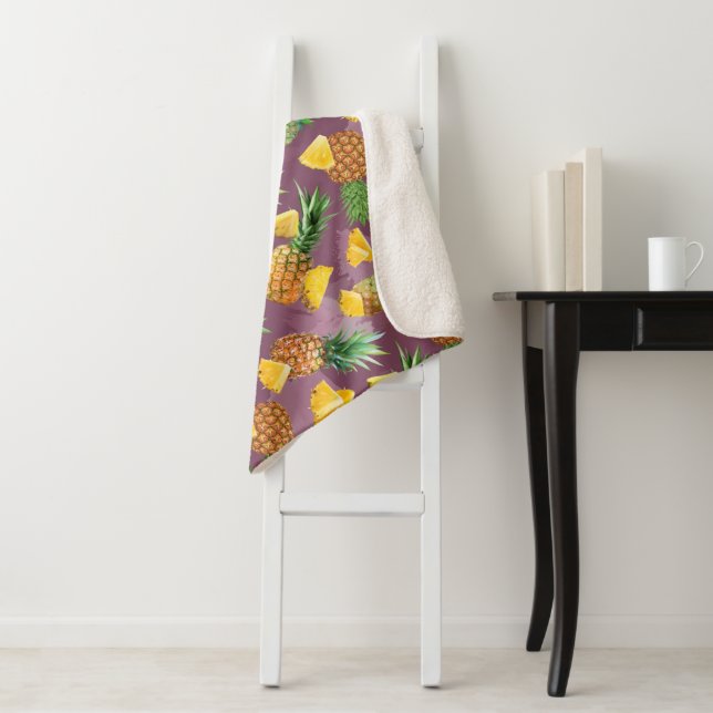 Ananasmuster 3 sherpadecke (Beispiel)
