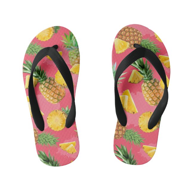 Ananasmuster 5 kinderbadesandalen (Fußbett)