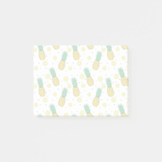Ananasmuster Post-it Klebezettel (Vorderseite)