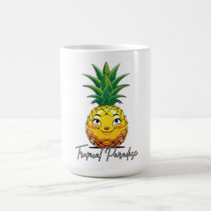 Ananasparadies Tropisches Grafikdesign Kaffeetasse
