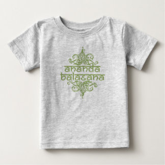ananda balasana (happy baby) baby t-shirt