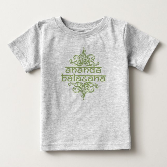 ananda balasana (happy baby) baby t-shirt (Vorderseite)