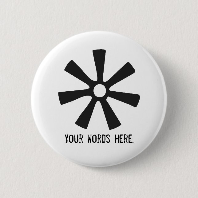 ANANSE NTONTAN | Symbol von Klugheit, Kreativität Button (Vorderseite)