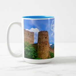 Ananuri Castle Georgia Zweifarbige Tasse