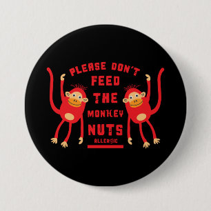 Anaphylaxie Nut Allergien Button