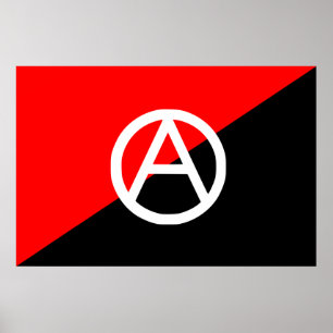 Anarchie der roten Schwarz-Weiß-Anarchie Poster