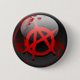 Anarchie-Flagge Button