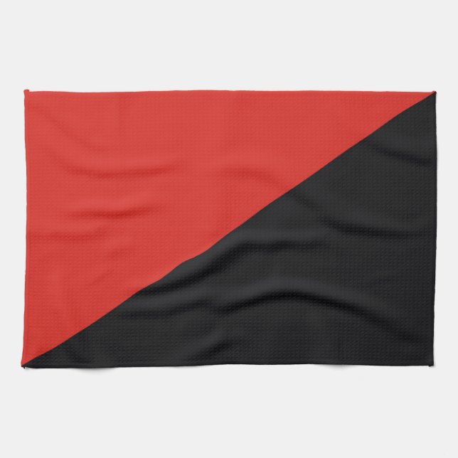 Anarchie Flaggensymbol Punk Kommunismus Sozialismu Geschirrtuch (Horizontal)