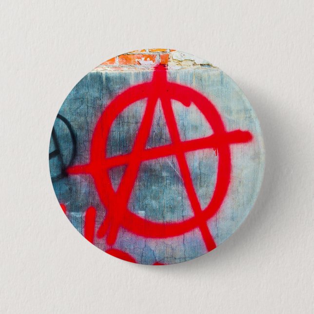 Anarchie-Graffiti Button (Vorderseite)