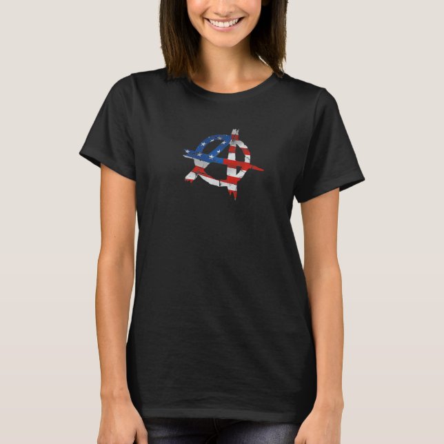 Anarchie im US-amerikanischen Anarchisten & Punk R T-Shirt (Vorderseite)
