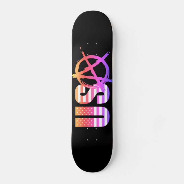 Anarchie in der... USA Skateboard (Vorderseite)