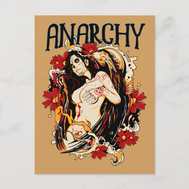 Anarchie Postkarte (Vorderseite)