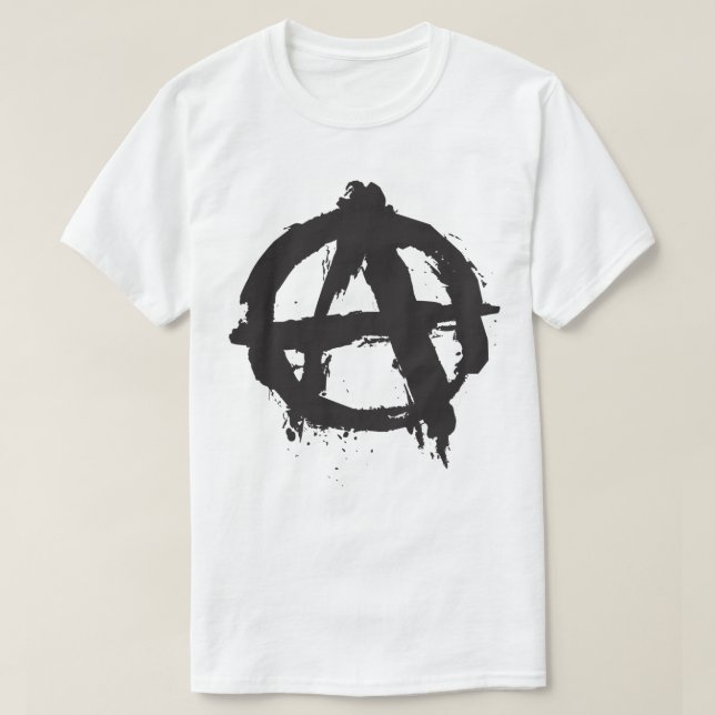 Anarchie-Punkfelsen-MetallSkate-Symbol-T - Shirt (Design vorne)