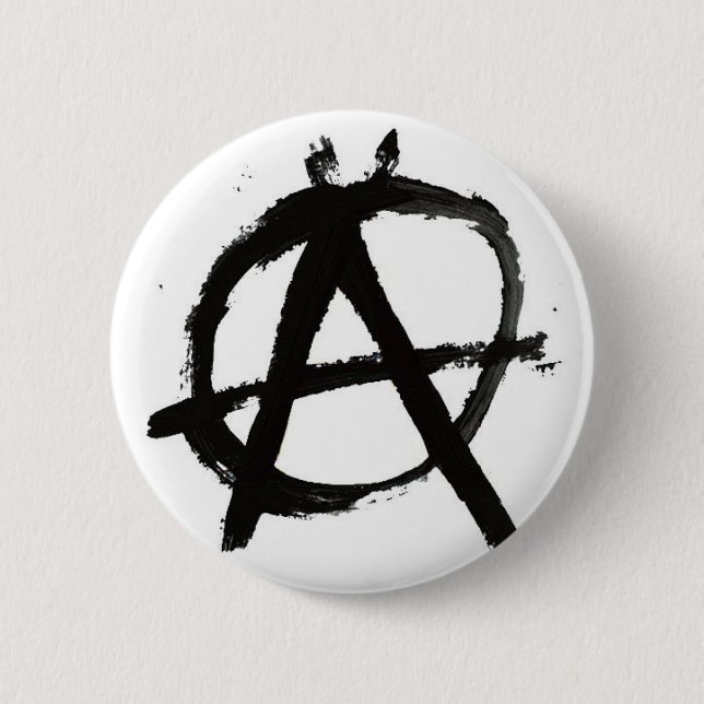 Anarchie Rulez Button (Vorderseite)
