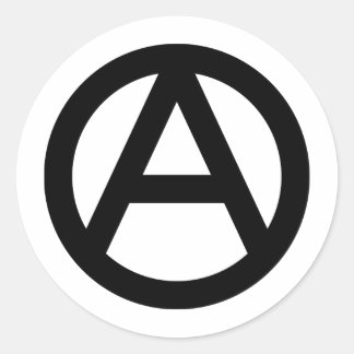 Anarchie Runder Aufkleber