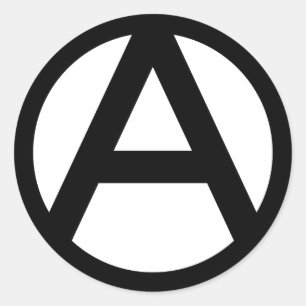 Anarchie Runder Aufkleber