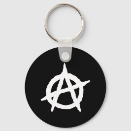 Anarchie - Schwarz-weiß - Emo - Schlüsselanhänger