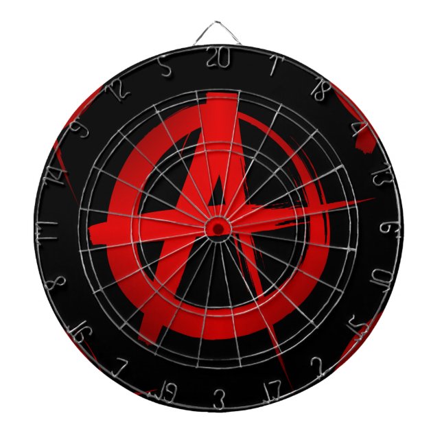 Anarchie-Symbol Dartscheibe (vorne)