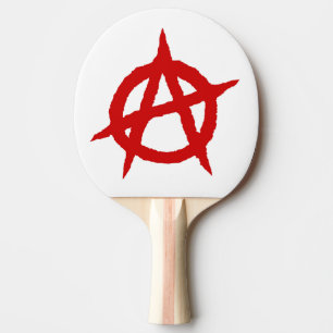 Anarchie Symbol rot Punk Kultur Zeichen chaos p Tischtennis Schläger