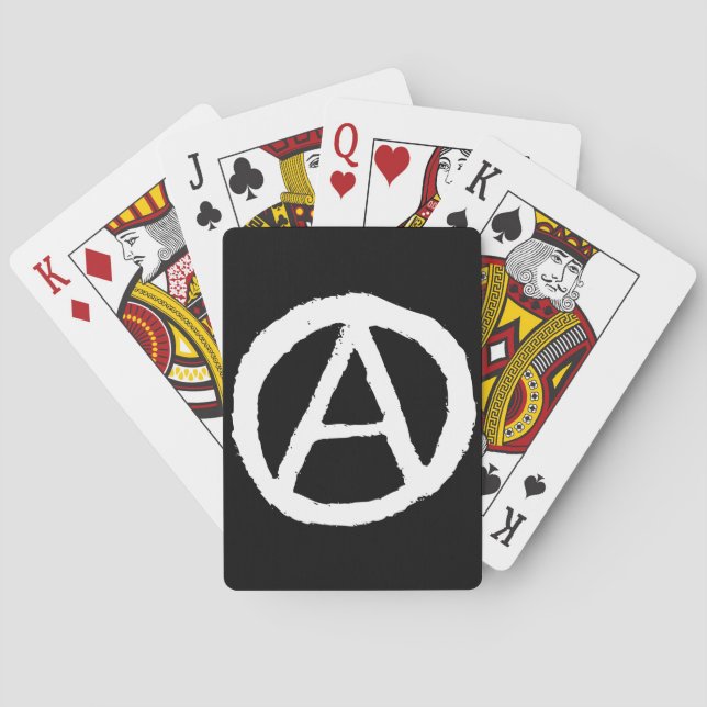 Anarchie-Symbol Spielkarten (Rückseite)