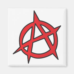 Anarchie-Symbole Magnet