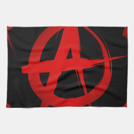 Anarchiesymbol Geschirrtuch