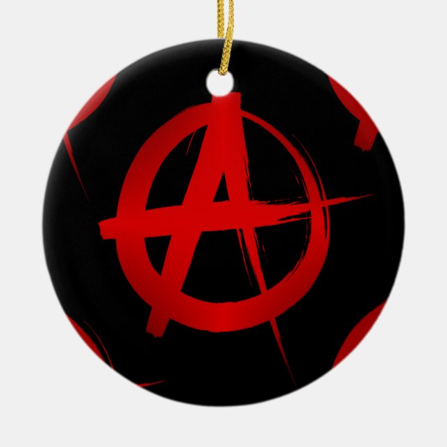 Anarchiesymbol Keramikornament (Vorne)