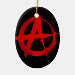 Anarchiesymbol Keramikornament
