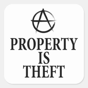 Anarchieziffer Quadratischer Aufkleber