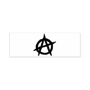 Anarchismus Symboleigennützige Rubber-Briefmarke Permastempel