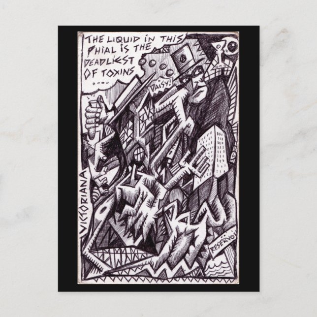 Anarchist in Large von Brian Benson Postkarte (Vorderseite)
