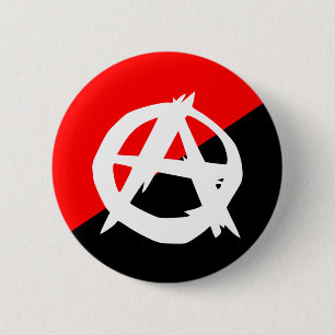 Anarchist mit einem Symbol, Kolumbien Button