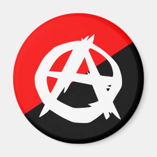 Anarchist mit einem Symbol, Kolumbien Magnet